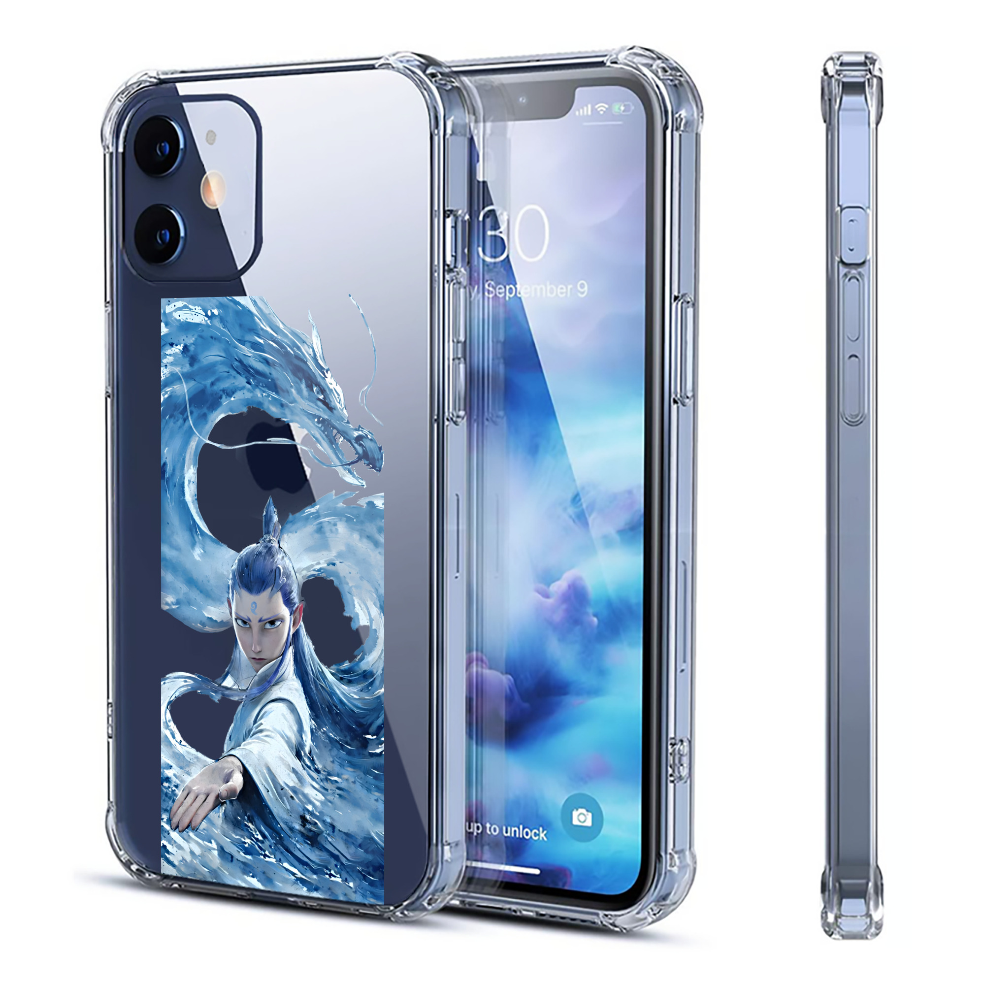 （画像用） Ne Zha 2 ナタ 魔童の大暴れ 【iPhone 12シリーズ対応】透明スマホケース（クリアソフトケース）